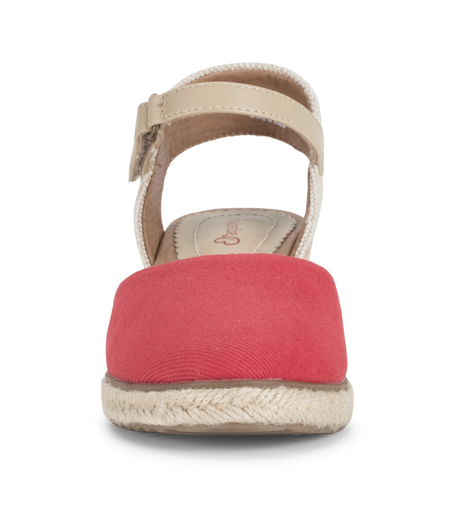 Baretraps Ocean Closed Toe Wedge Sandal Red