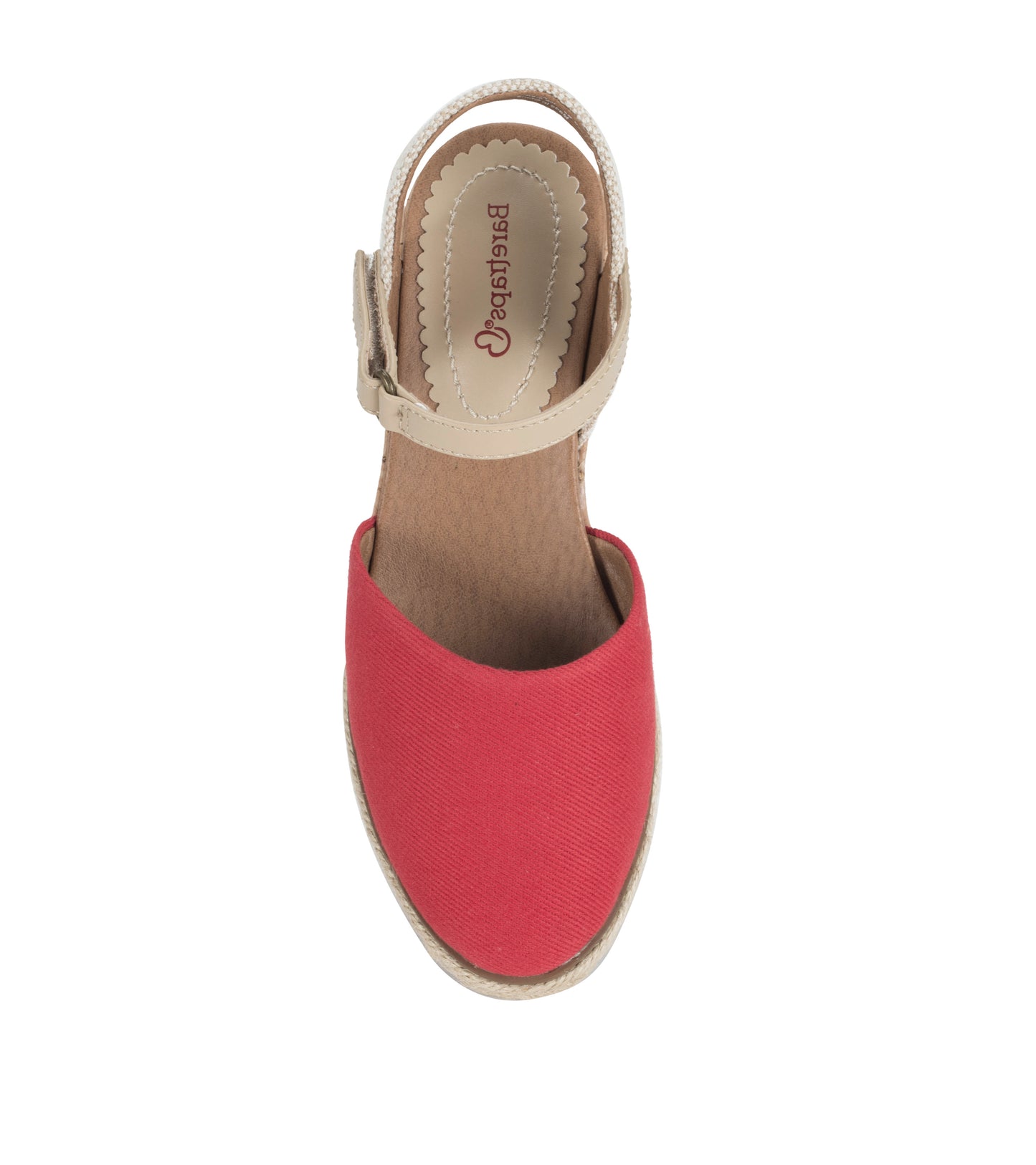 Baretraps Ocean Closed Toe Wedge Sandal Red