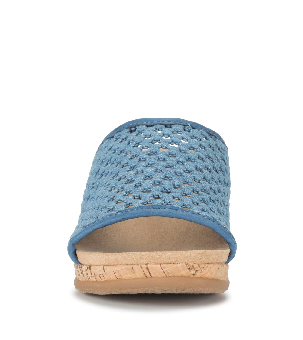 Baretraps Flossey Wedge Slide Sandal Light Blue