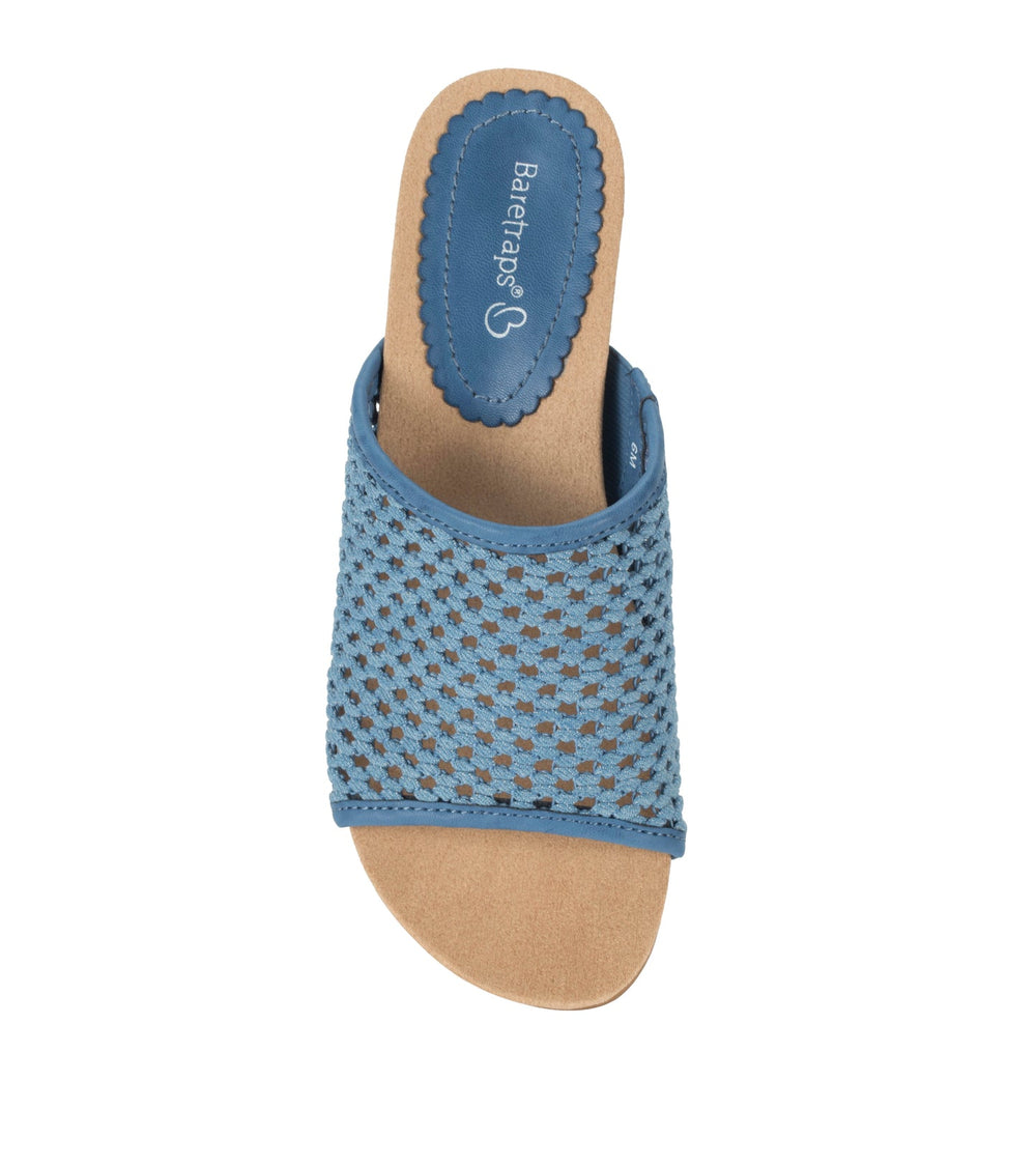 Baretraps Flossey Wedge Slide Sandal Light Blue
