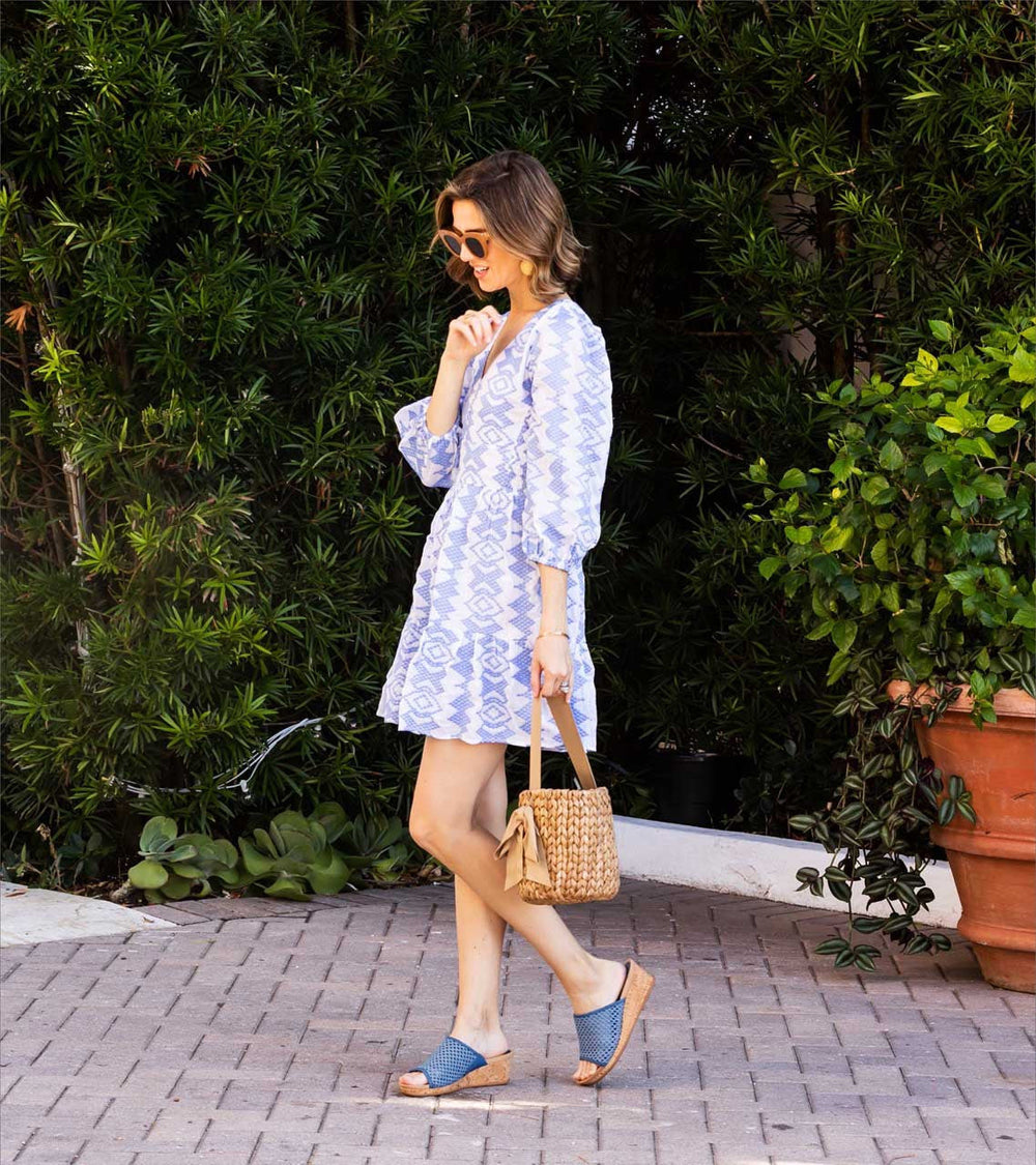 Baretraps Flossey Wedge Slide Sandal Light Blue