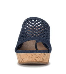 Baretraps Bethie Wedge Sandal Dark Denim