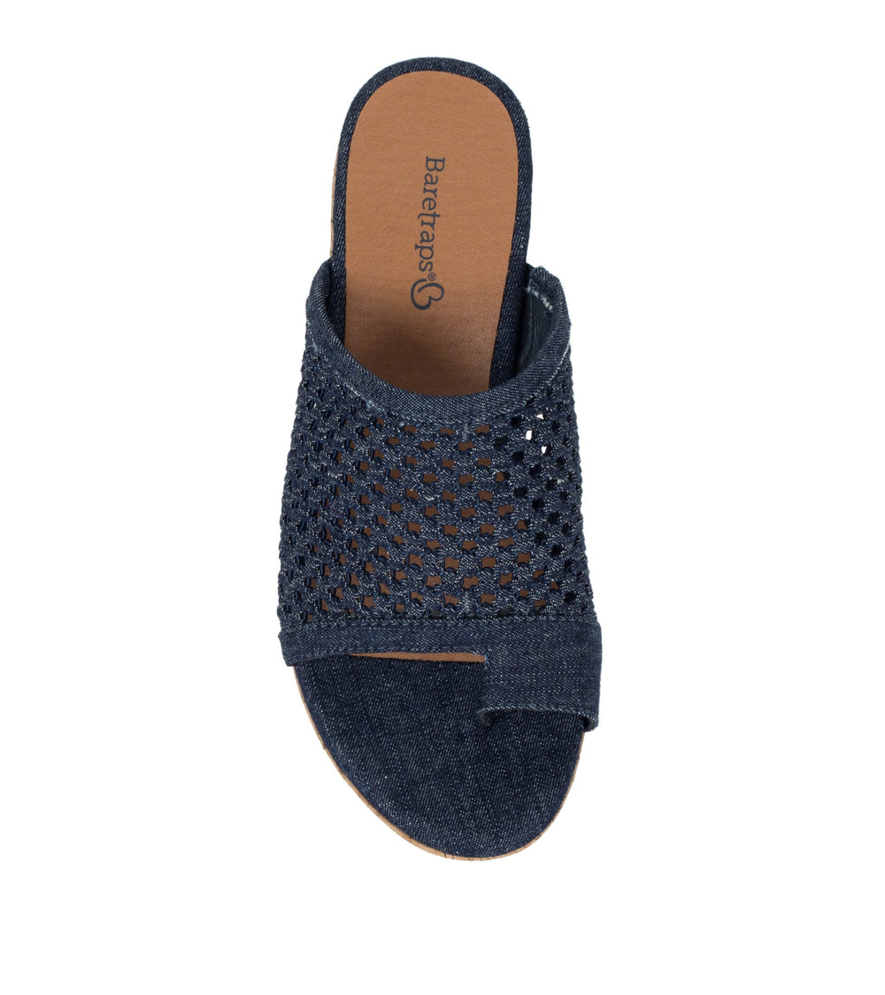 Baretraps Bethie Wedge Sandal Dark Denim