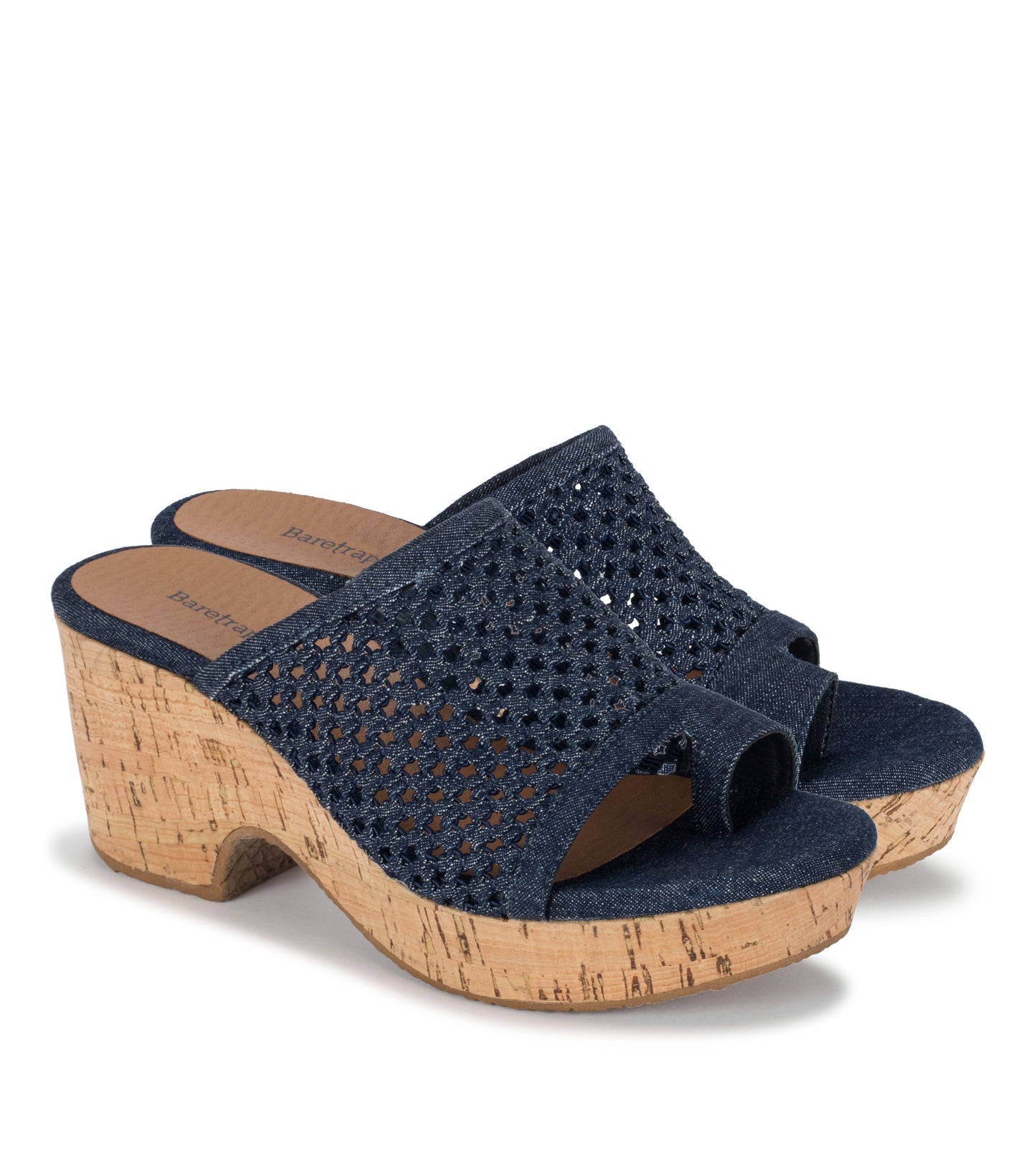 Baretraps Bethie Wedge Sandal Dark Denim