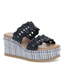 Baretraps Skylar Wedge Sandal Dark Navy