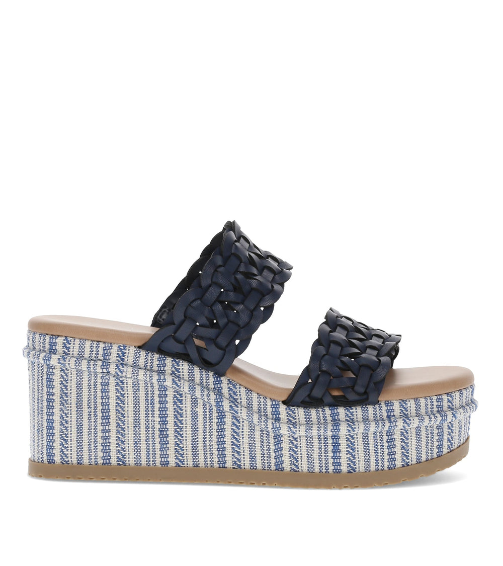 Baretraps Skylar Wedge Sandal Dark Navy
