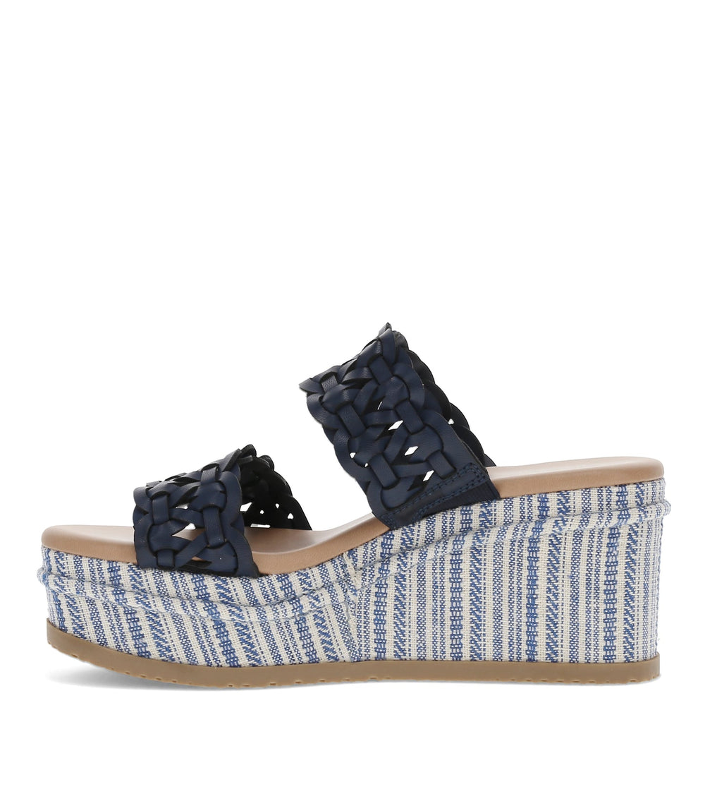 Baretraps Skylar Wedge Sandal Dark Navy