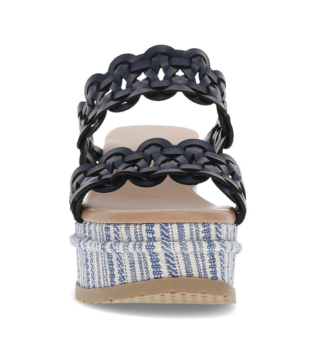 Baretraps Skylar Wedge Sandal Dark Navy