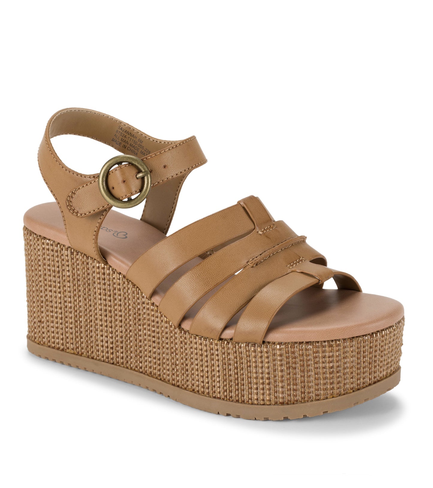 Baretraps Savannah Wedge Sandal Caramel