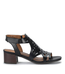 Baretraps Velvet Block Heel Sandal Black