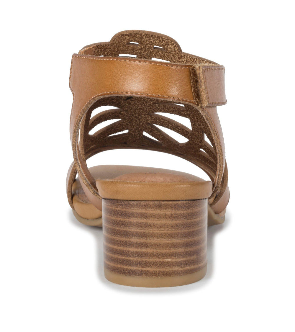 Baretraps Velvet Block Heel Sandal Caramel