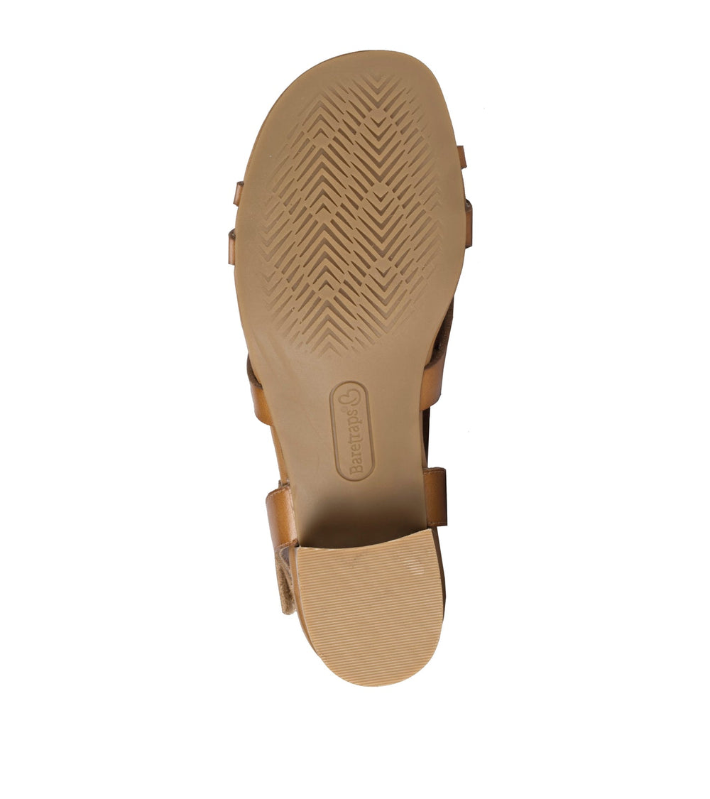 Baretraps Velvet Block Heel Sandal Caramel