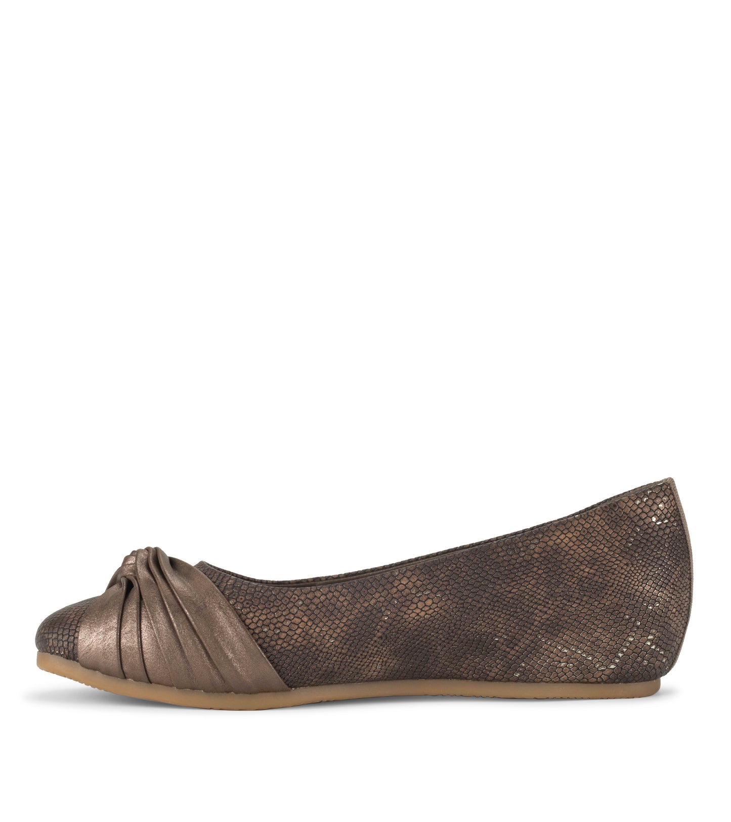 Baretraps Chainey Casual Flat Taupe Metallic