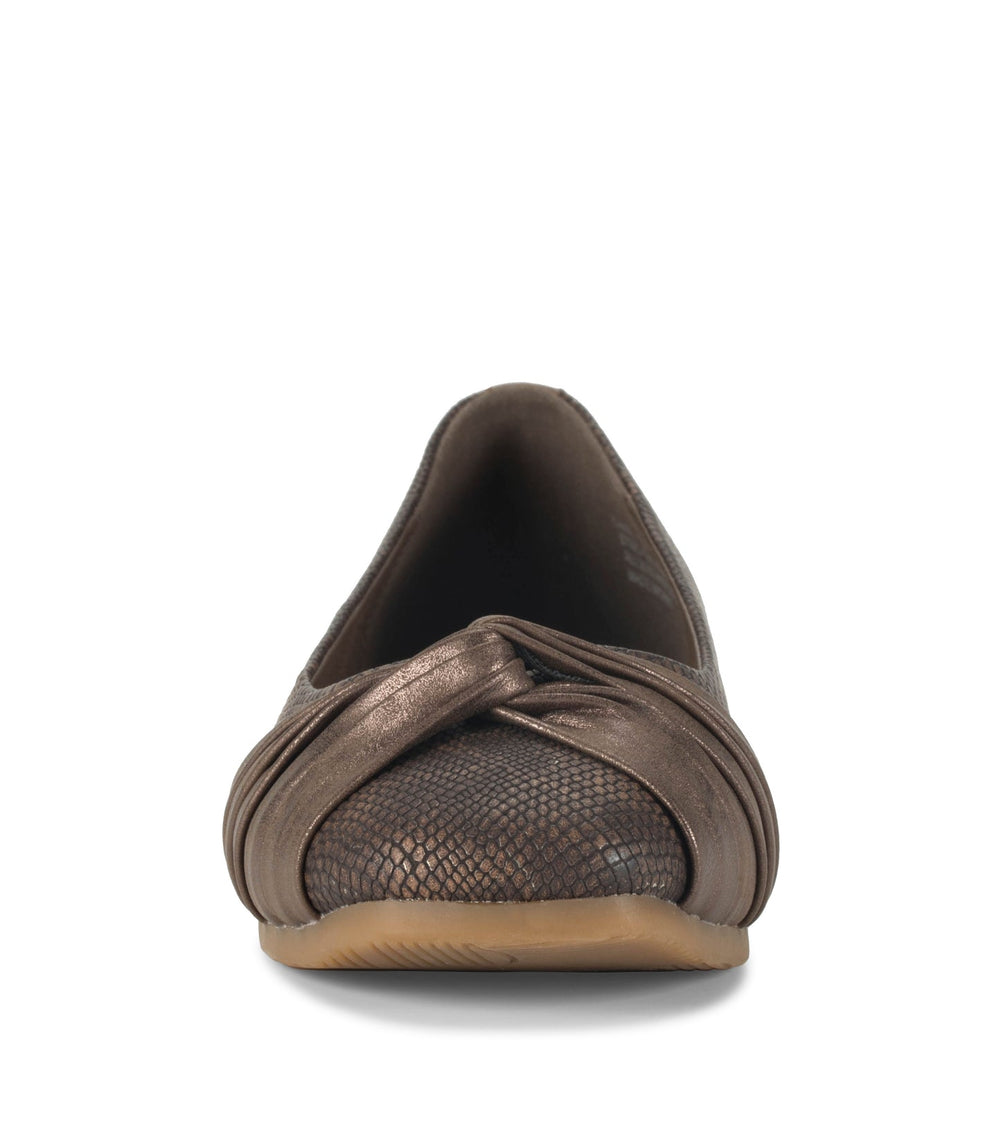 Baretraps Chainey Casual Flat Taupe Metallic