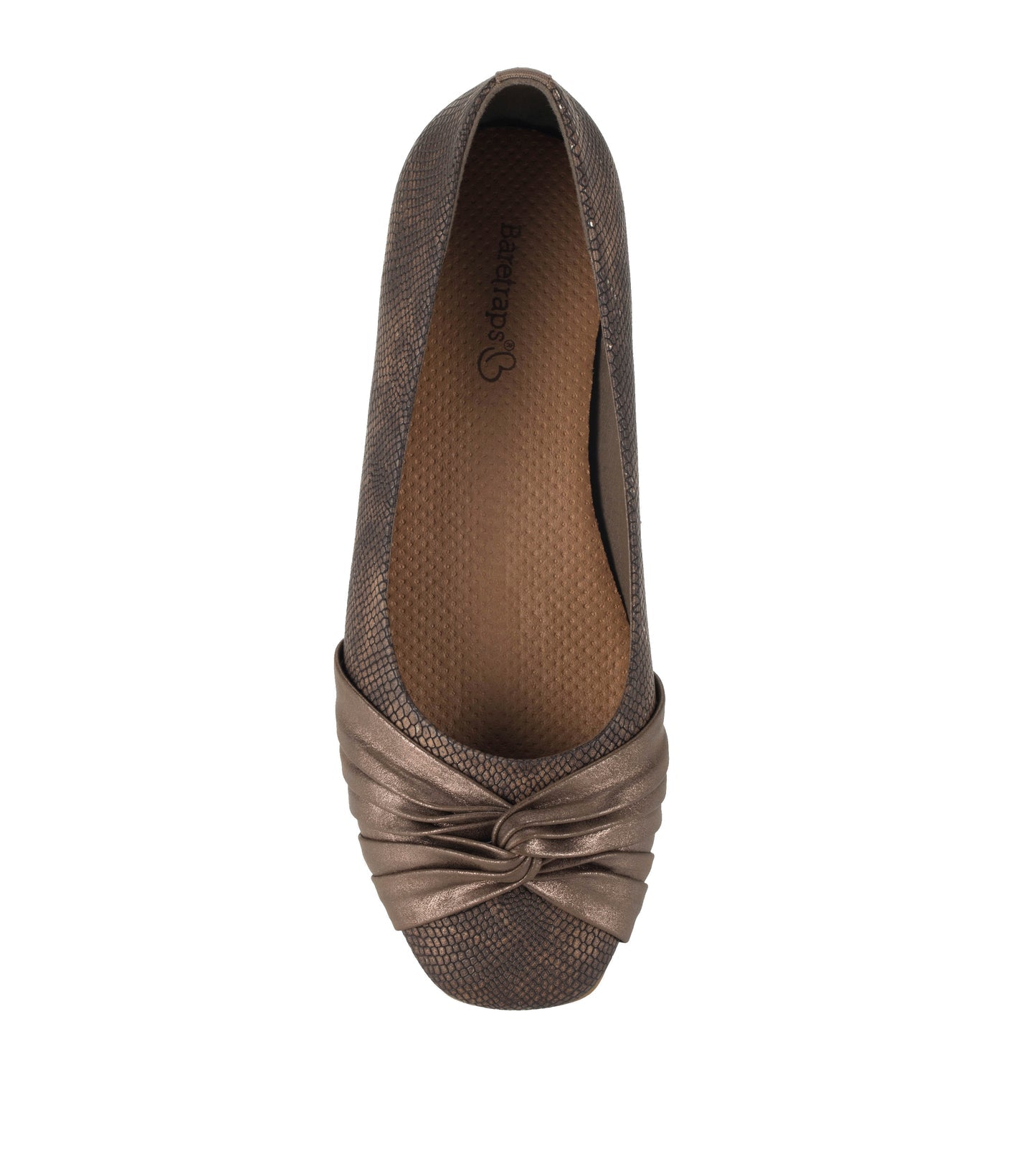 Baretraps Chainey Casual Flat Taupe Metallic