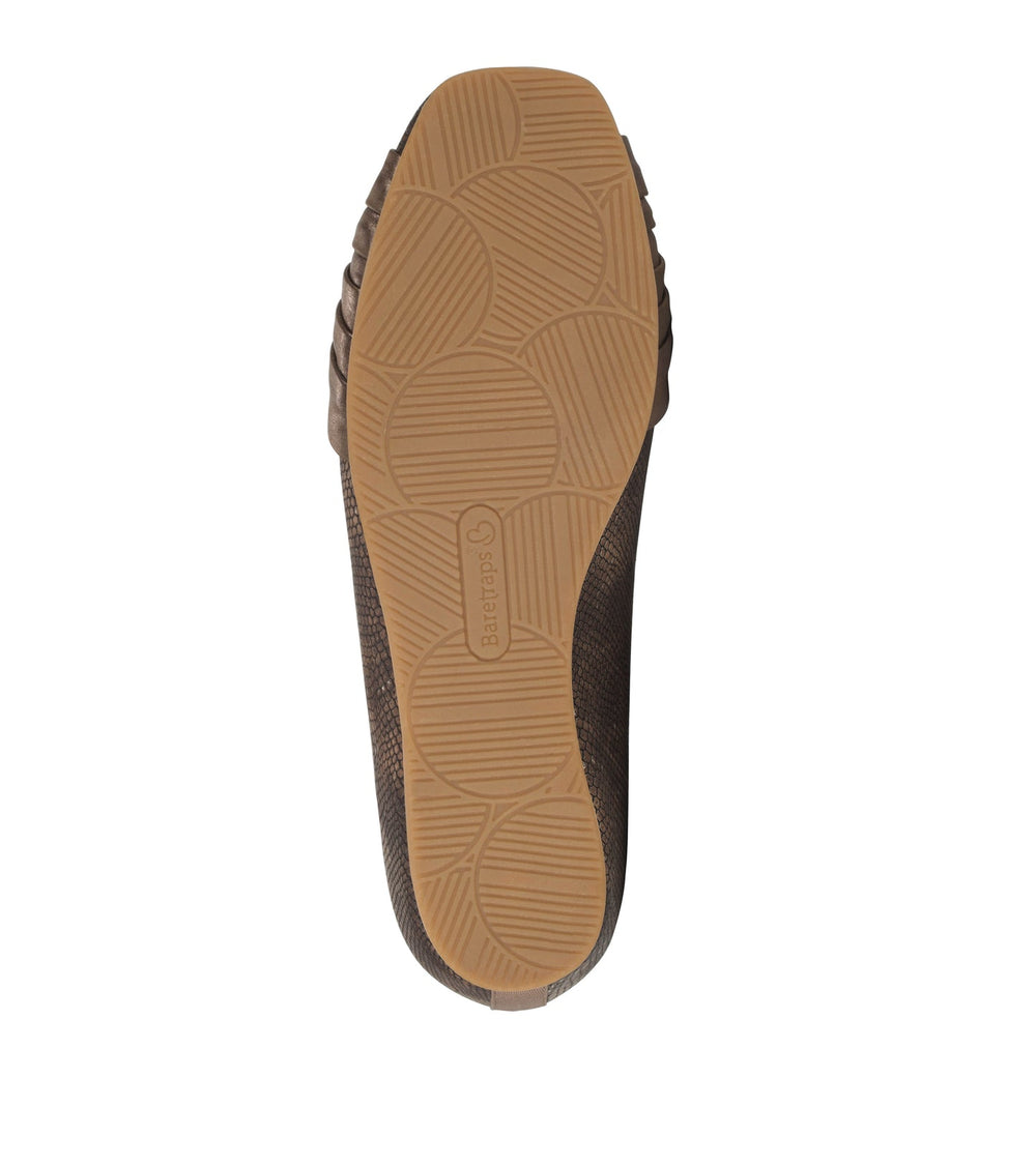 Baretraps Chainey Casual Flat Taupe Metallic