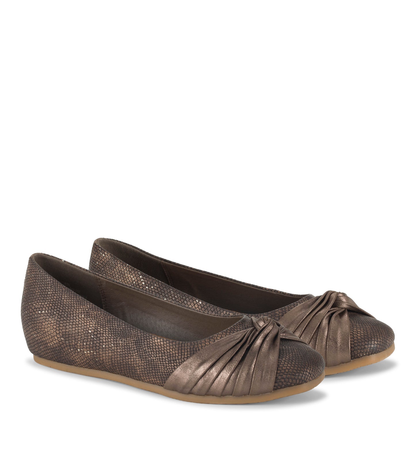 Baretraps Chainey Casual Flat Taupe Metallic