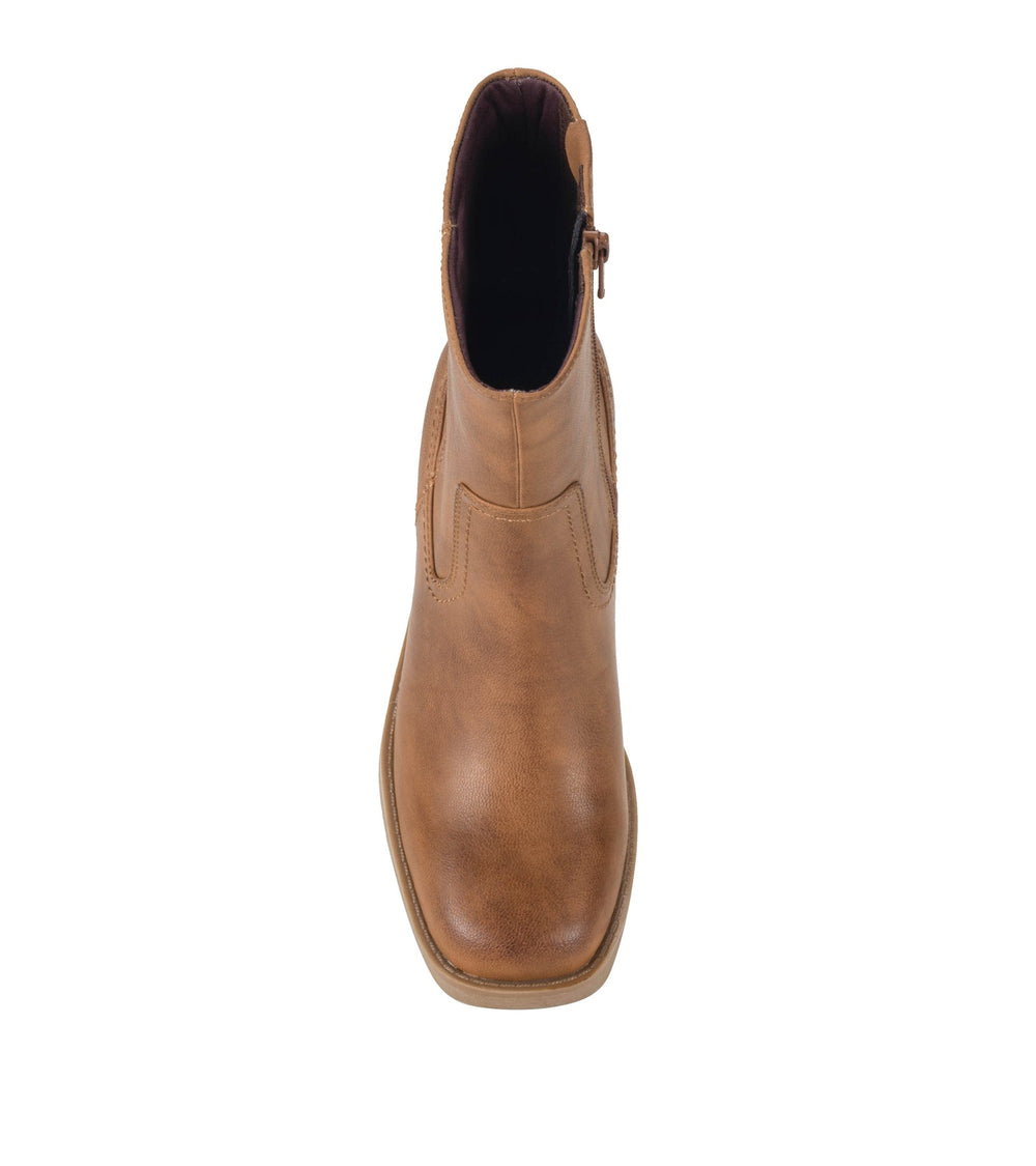 Baretraps Mckenna Mid Calf Boot Cognac