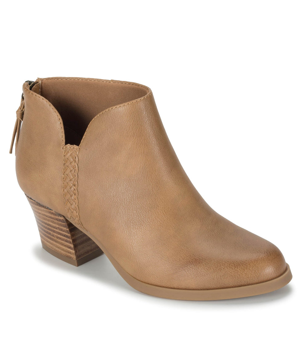 Baretraps Lauryn Block Heel Ankle Bootie Salted Caramel