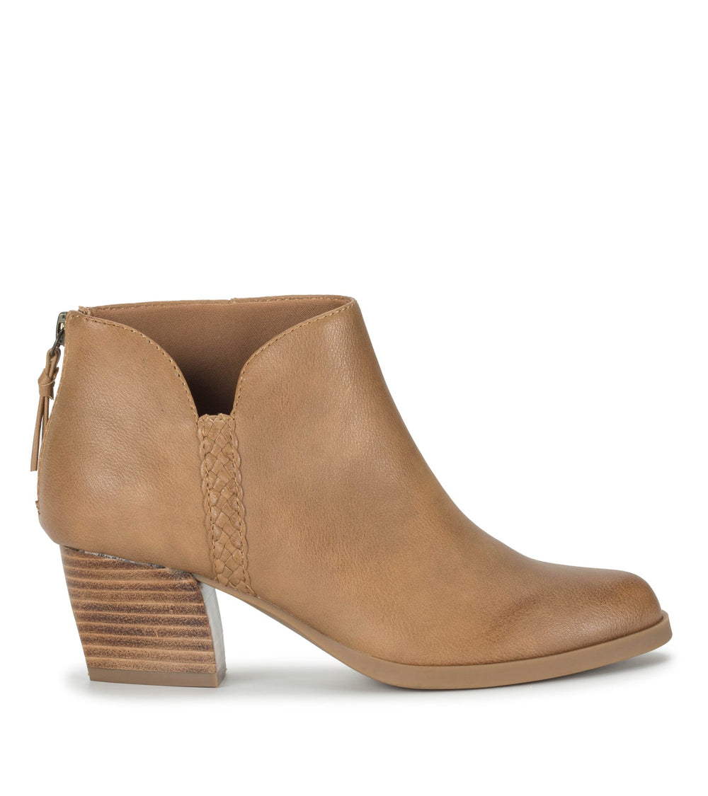 Baretraps Lauryn Block Heel Ankle Bootie Salted Caramel