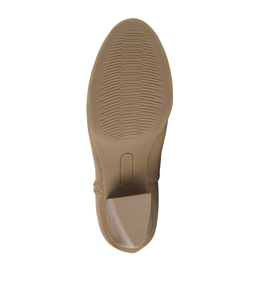Baretraps Lauryn Block Heel Ankle Bootie Salted Caramel