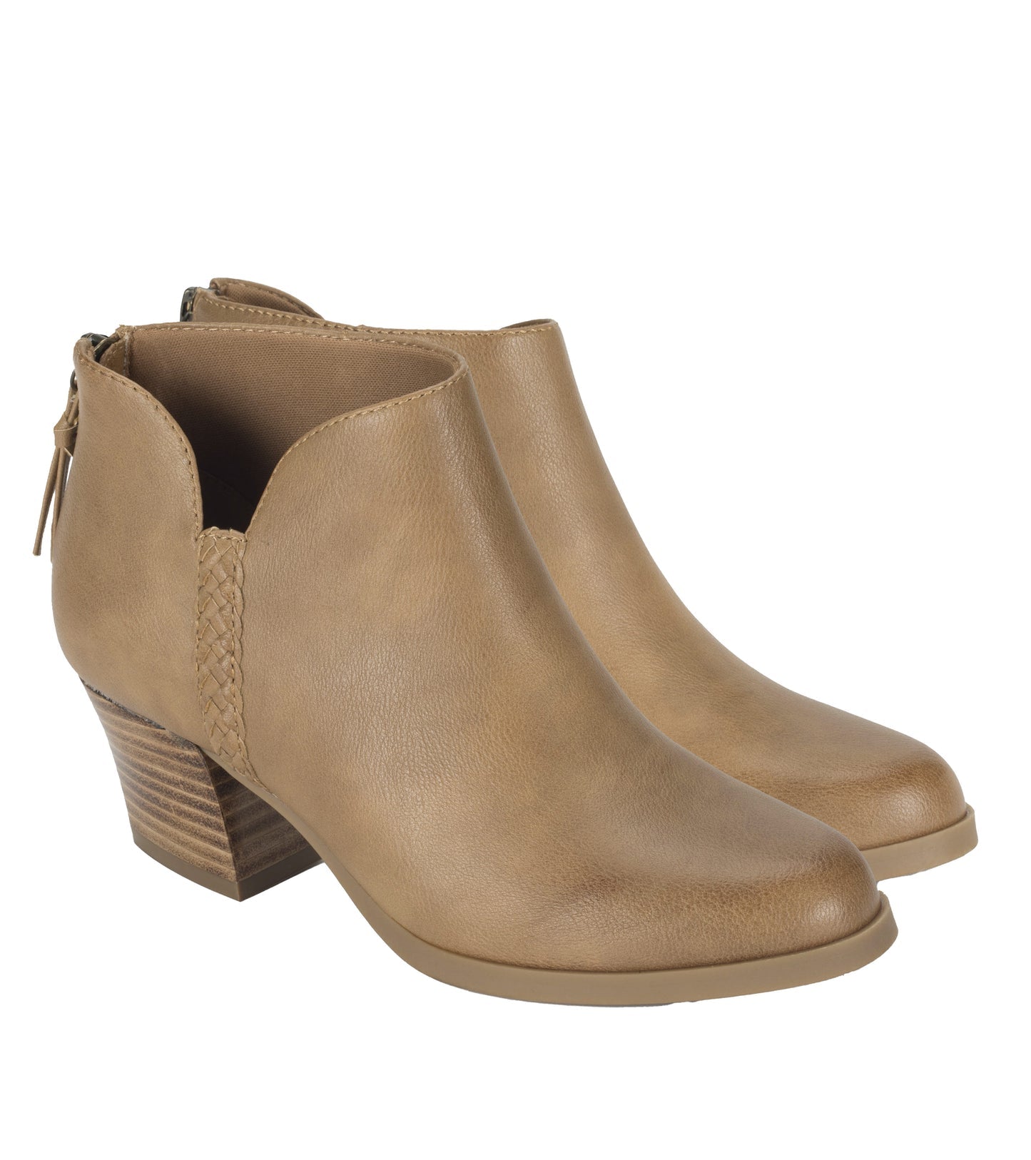 Baretraps Lauryn Block Heel Ankle Bootie Salted Caramel