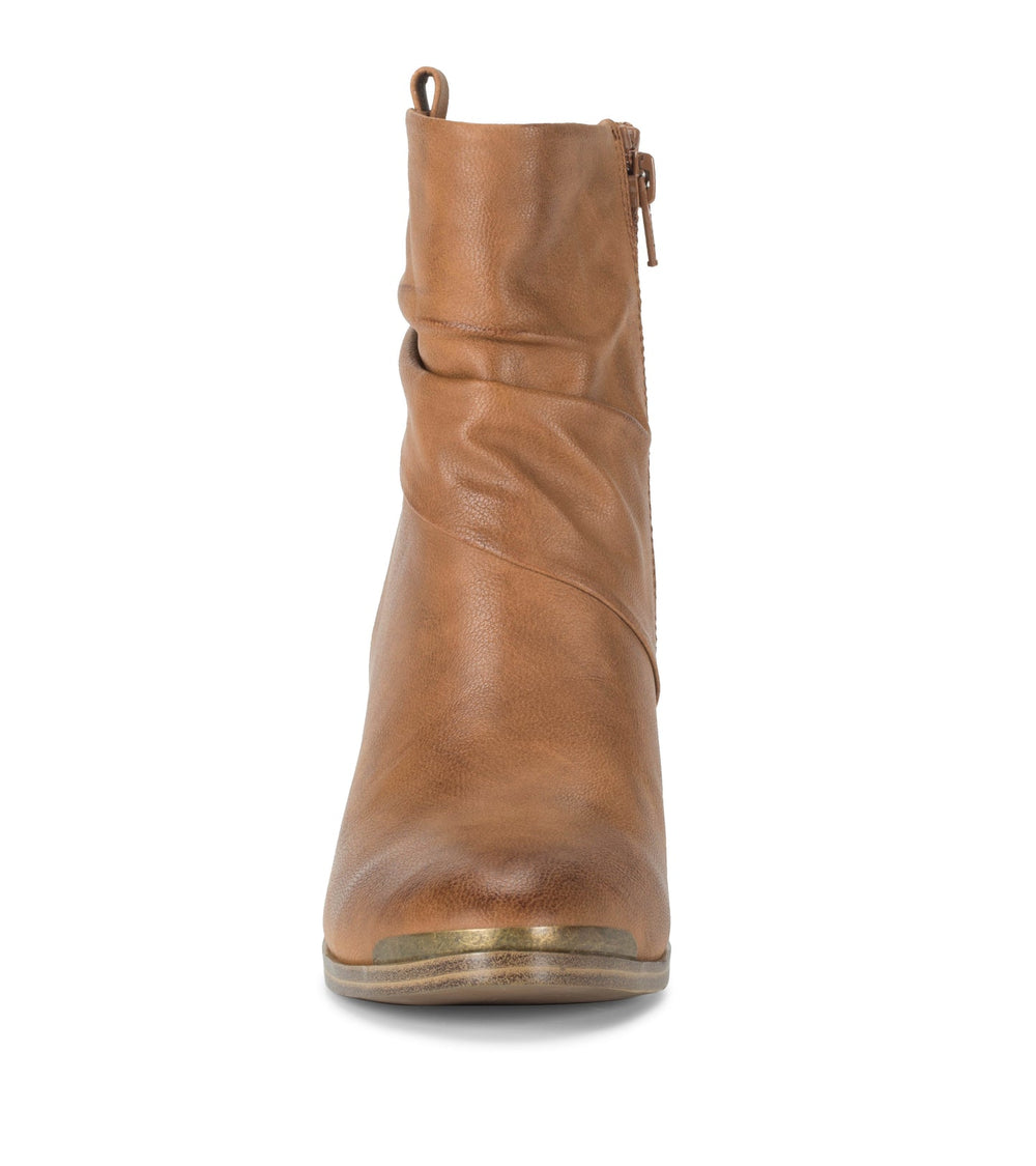 Baretraps Katherine Block Heel Bootie Cognac