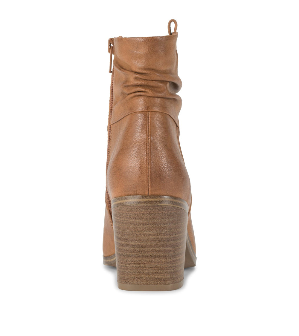 Baretraps Katherine Block Heel Bootie Cognac