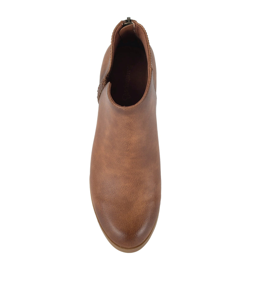 Baretraps Lauryn Block Heel Ankle Bootie Walnut