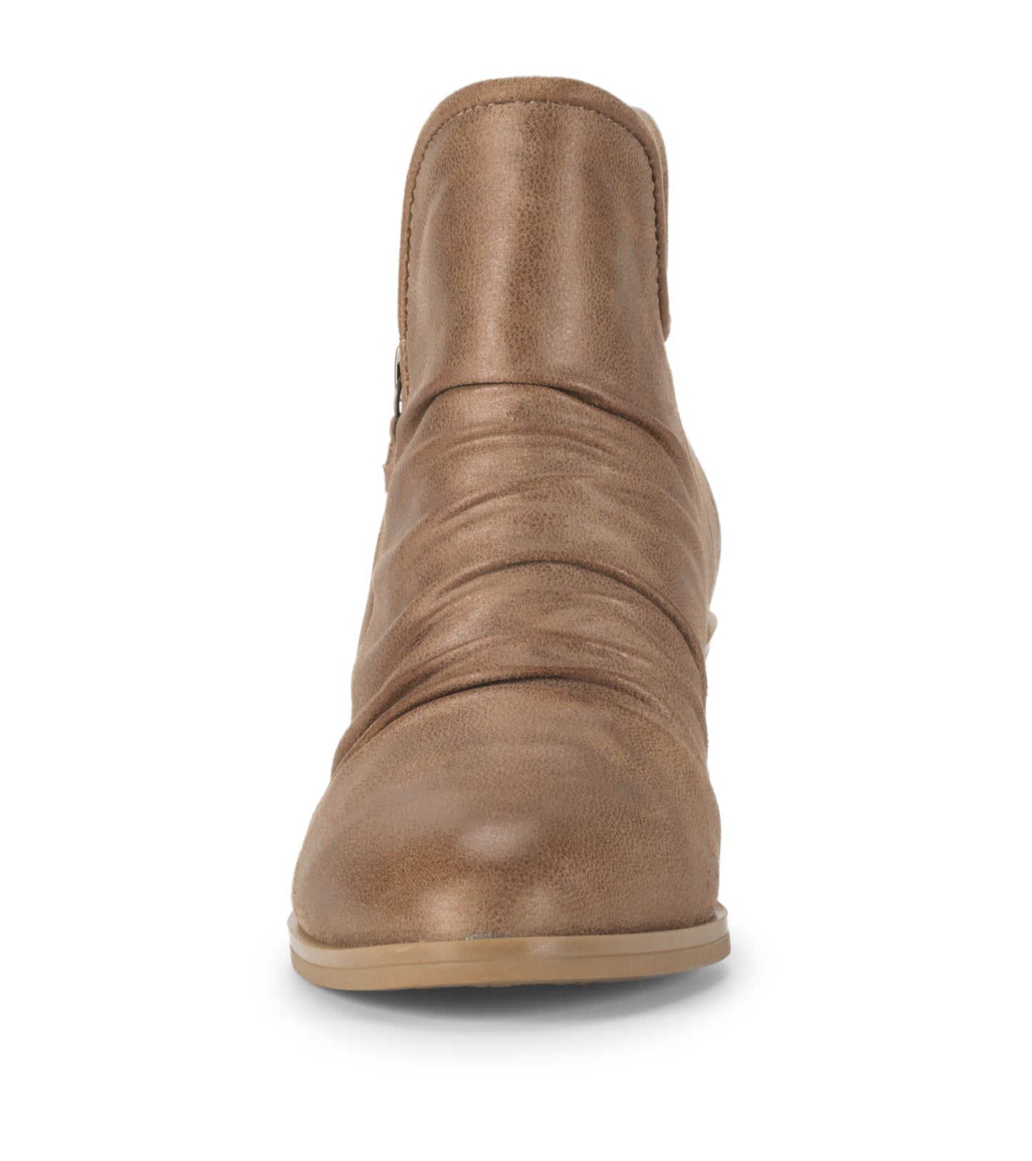 Baretraps Serenity Block Heel Bootie Taupe Microfiber