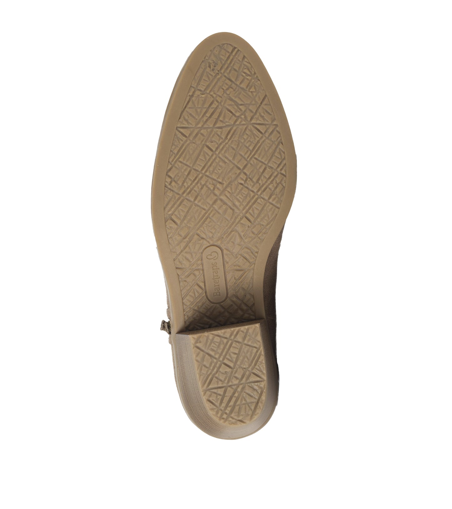 Baretraps Serenity Block Heel Bootie Taupe Microfiber