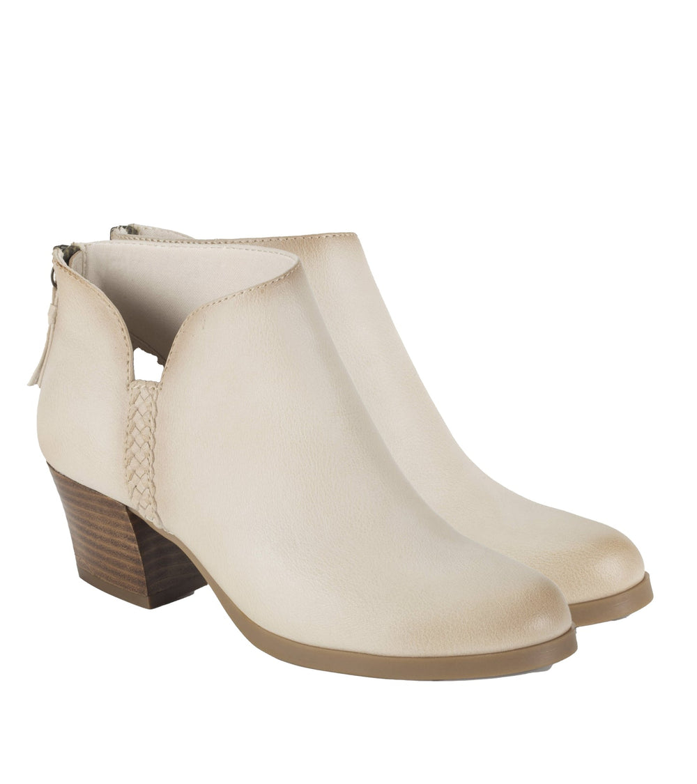 Baretraps Lauryn Block Heel Ankle Bootie Milkyway