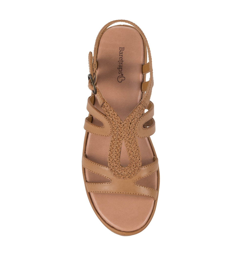 Baretraps Wilma Wedge Sandal Caramel