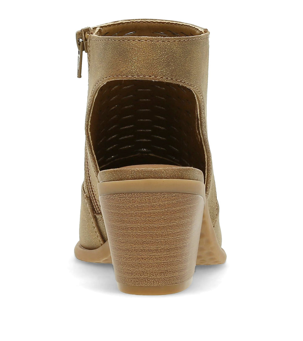 Baretraps Yangley Block Heel Bootie Gold