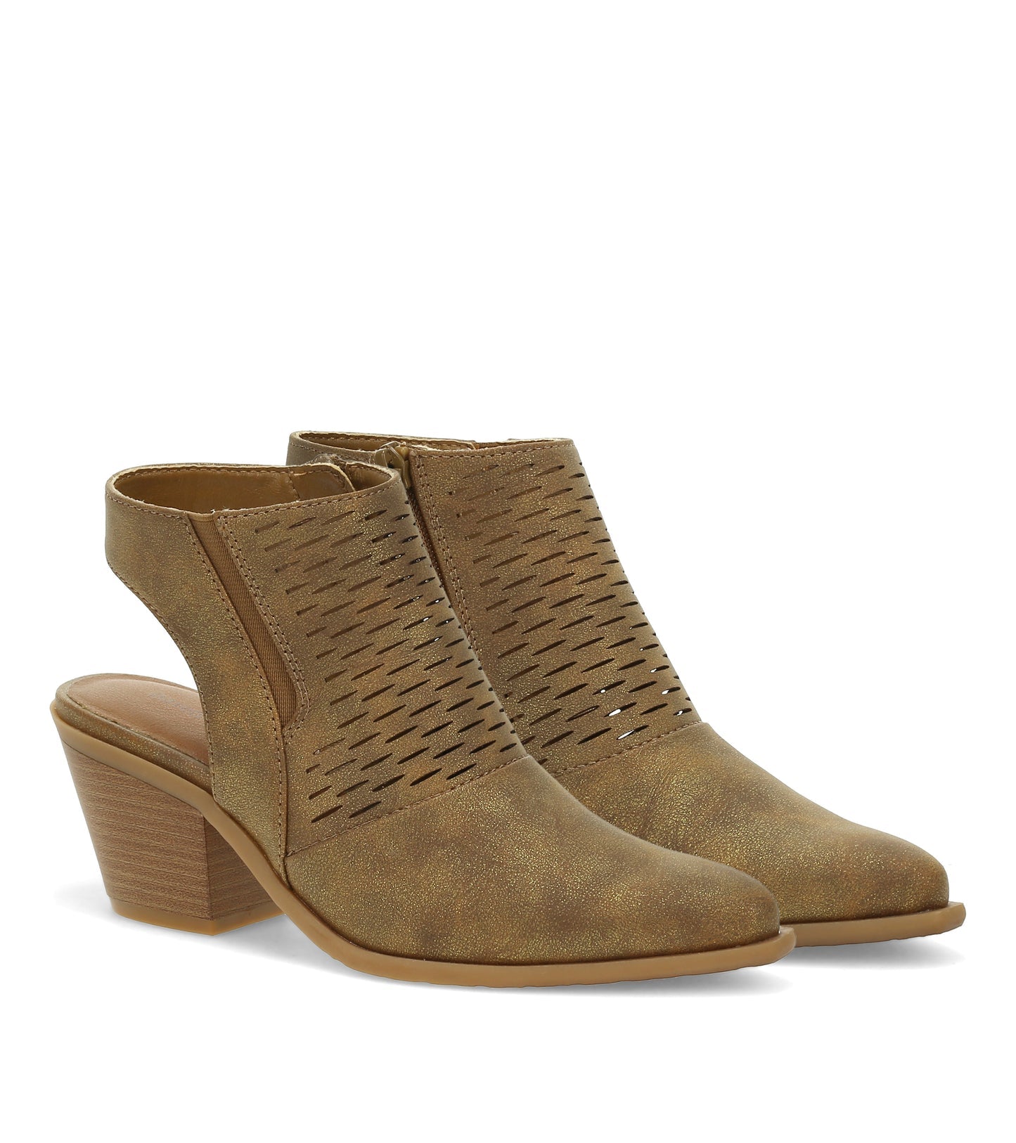 Baretraps Yangley Block Heel Bootie Gold