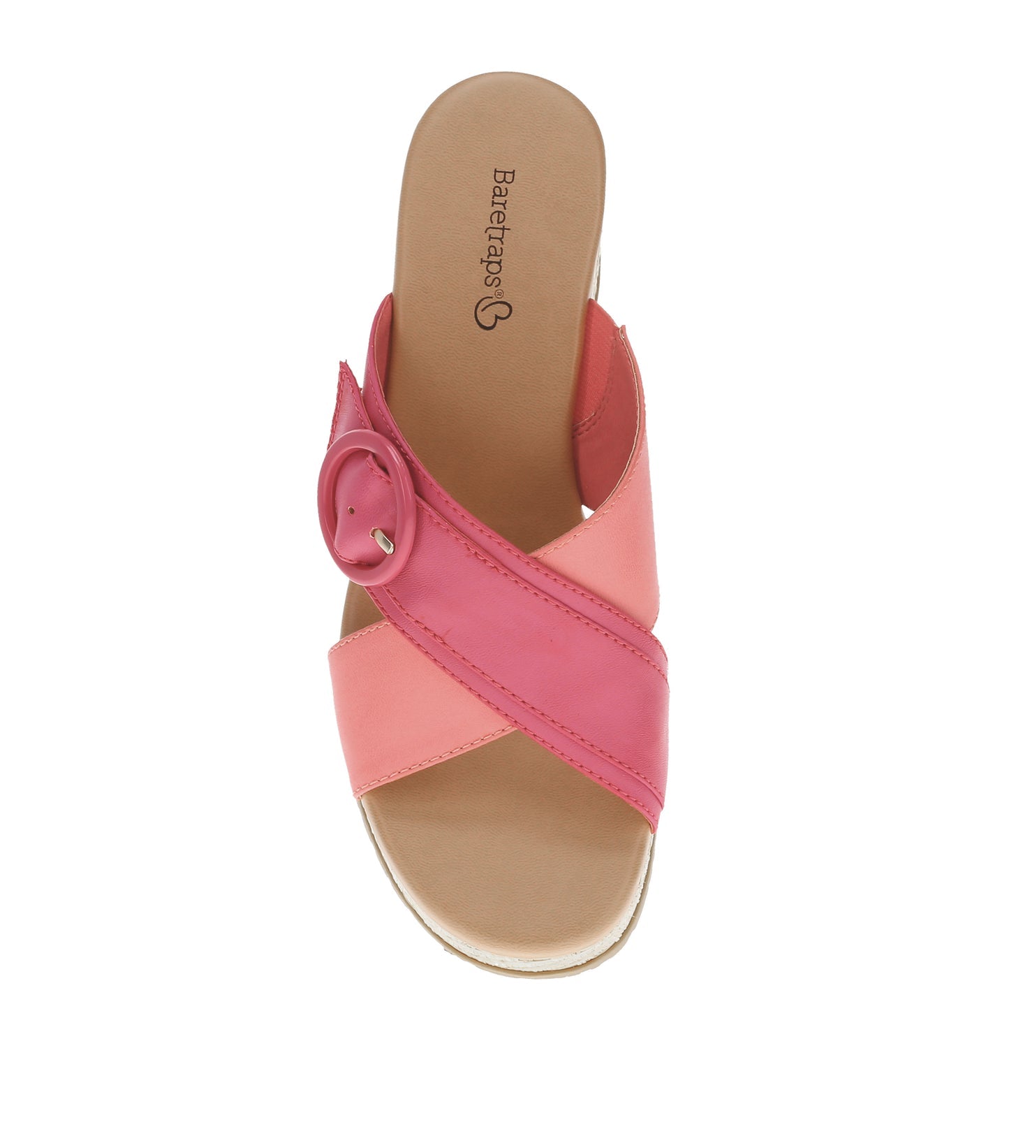Baretraps Sydney Wedge Sandal Pink Punch