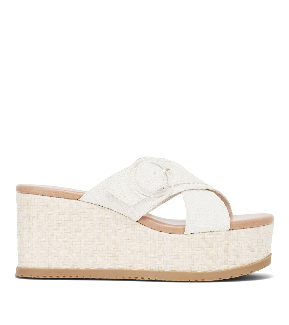 Baretraps Sydney Wedge Sandal Cream