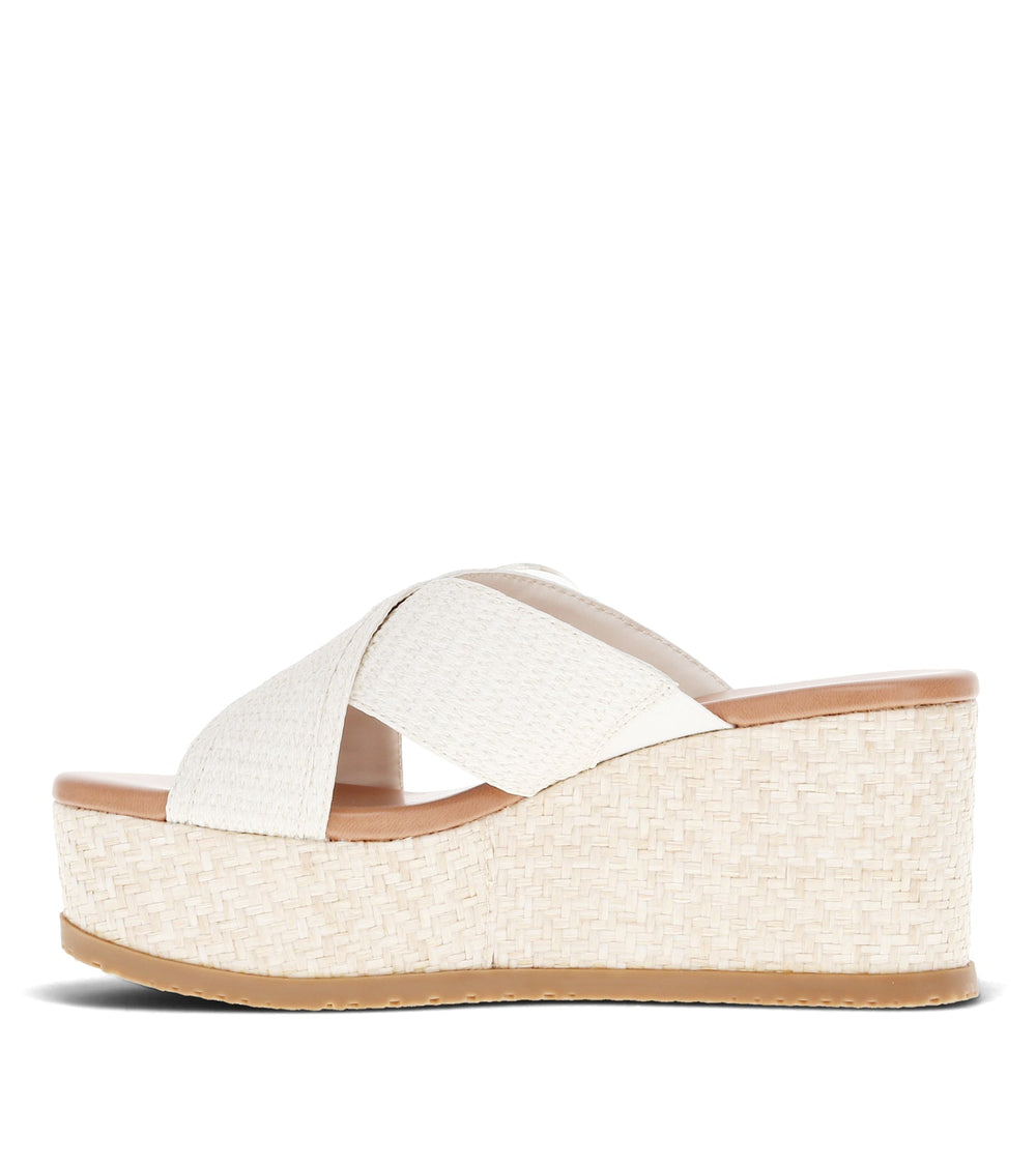 Baretraps Sydney Wedge Sandal Cream
