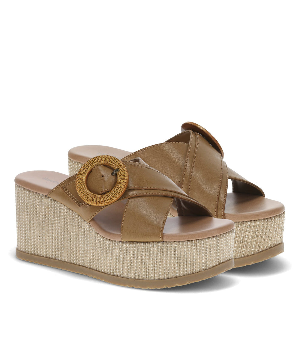 Baretraps Sydney Wedge Sandal Caramel