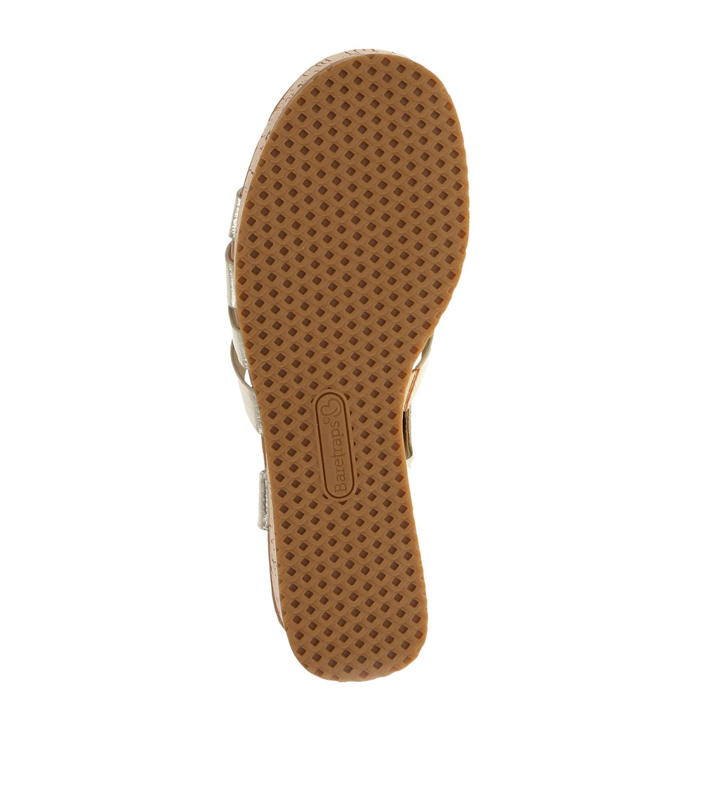 Baretraps Savannah Wedge Sandal Light Gold