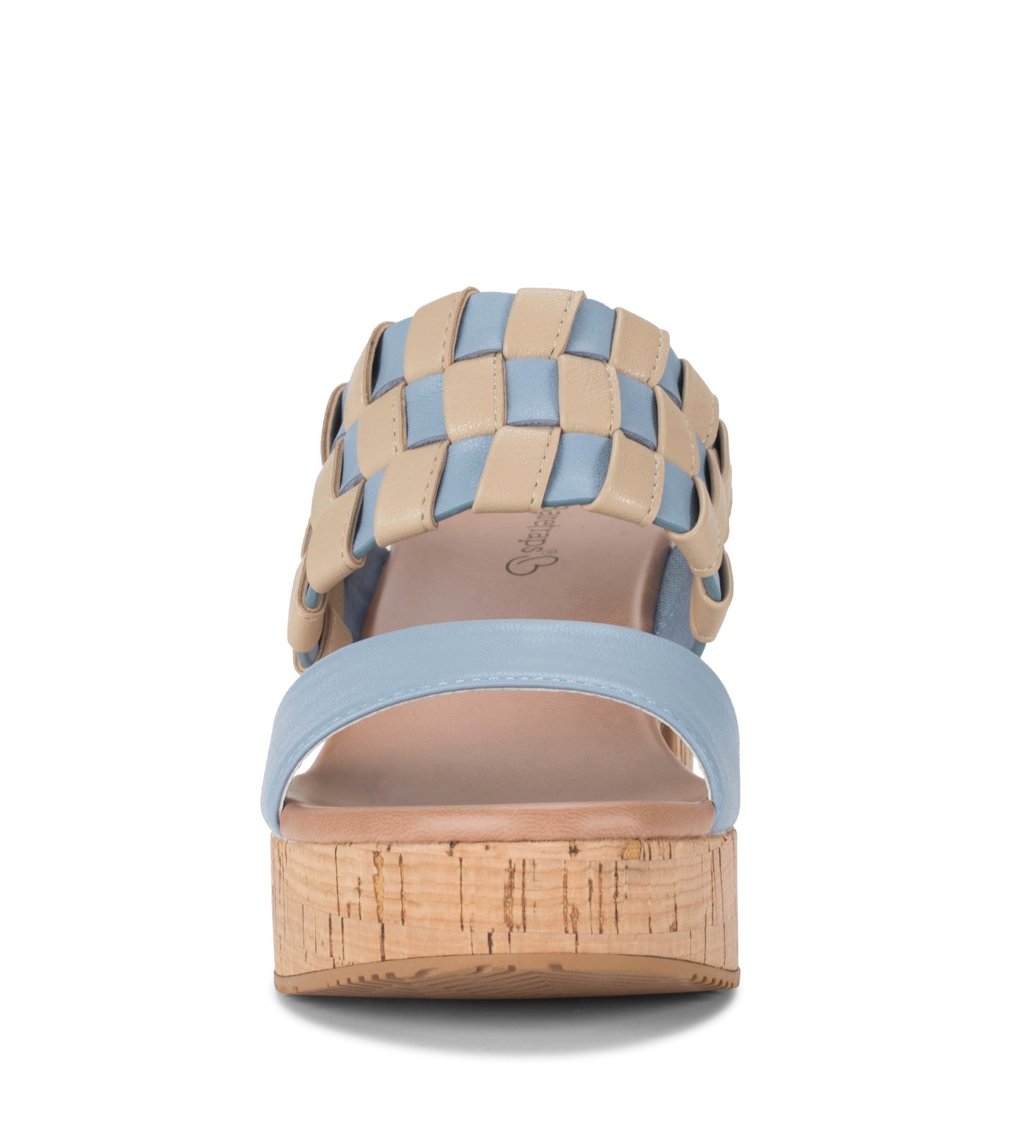 Baretraps Mavis Block Heel Slide Sandal Island Blue