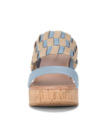 Baretraps Mavis Block Heel Slide Sandal Island Blue