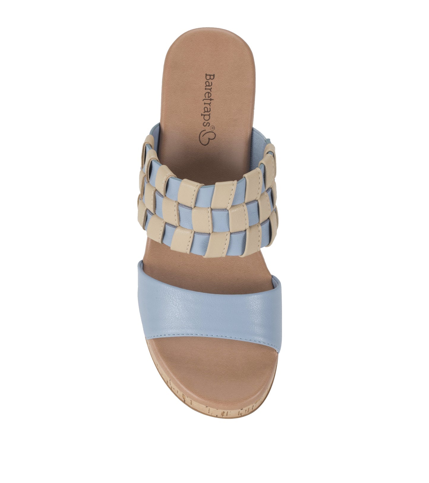 Baretraps Mavis Block Heel Slide Sandal Island Blue