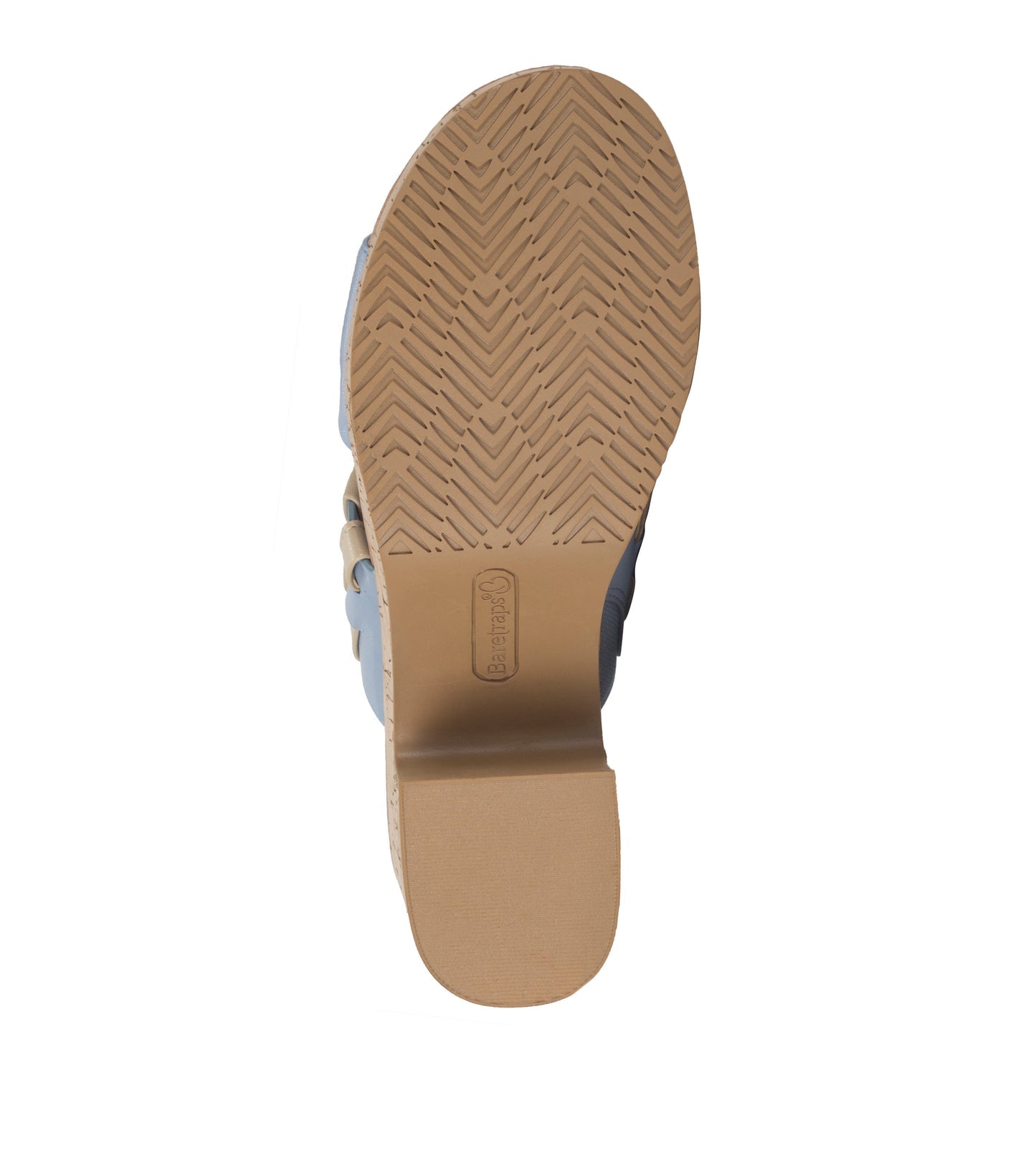 Baretraps Mavis Block Heel Slide Sandal Island Blue