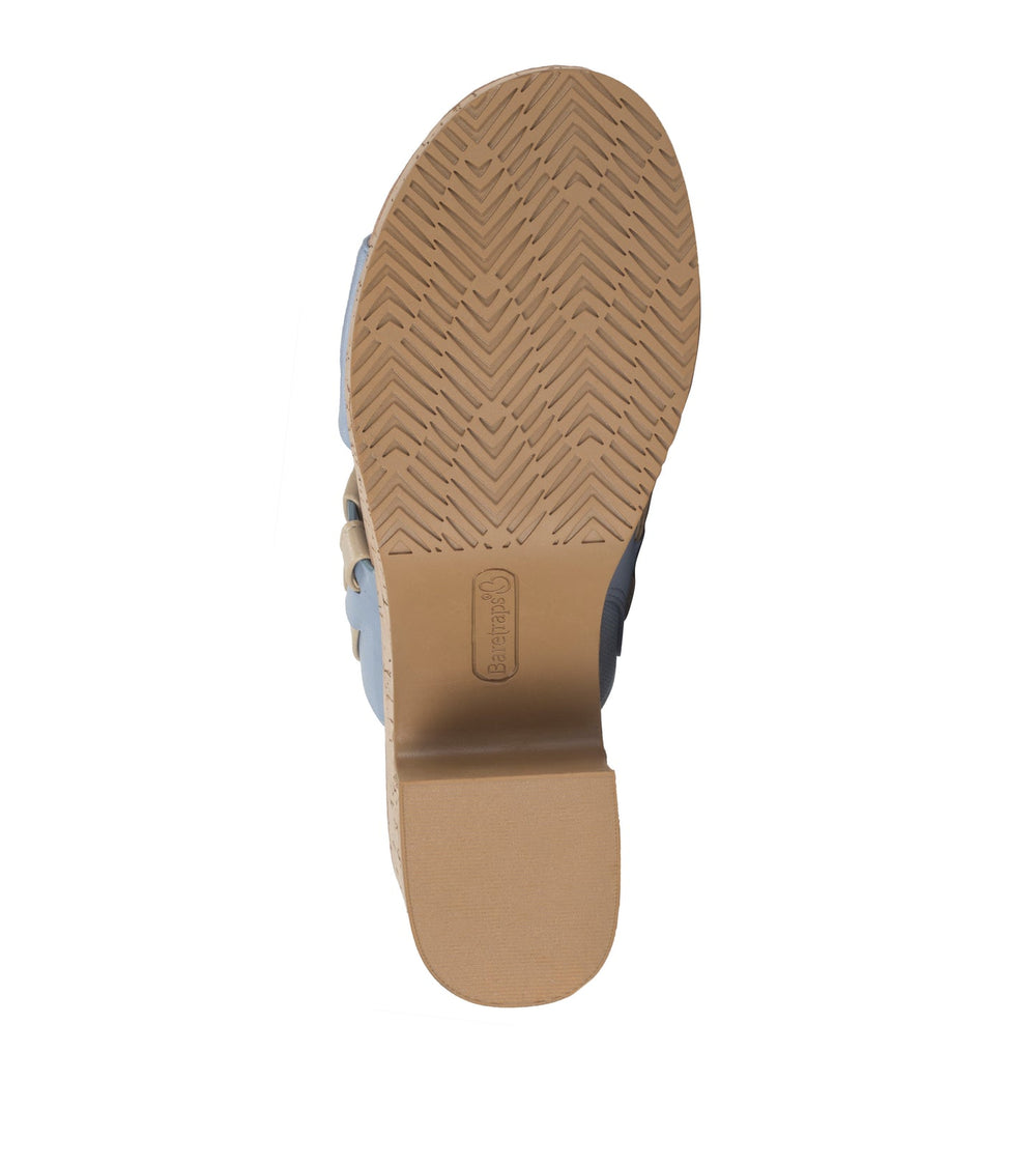 Baretraps Mavis Block Heel Slide Sandal Island Blue