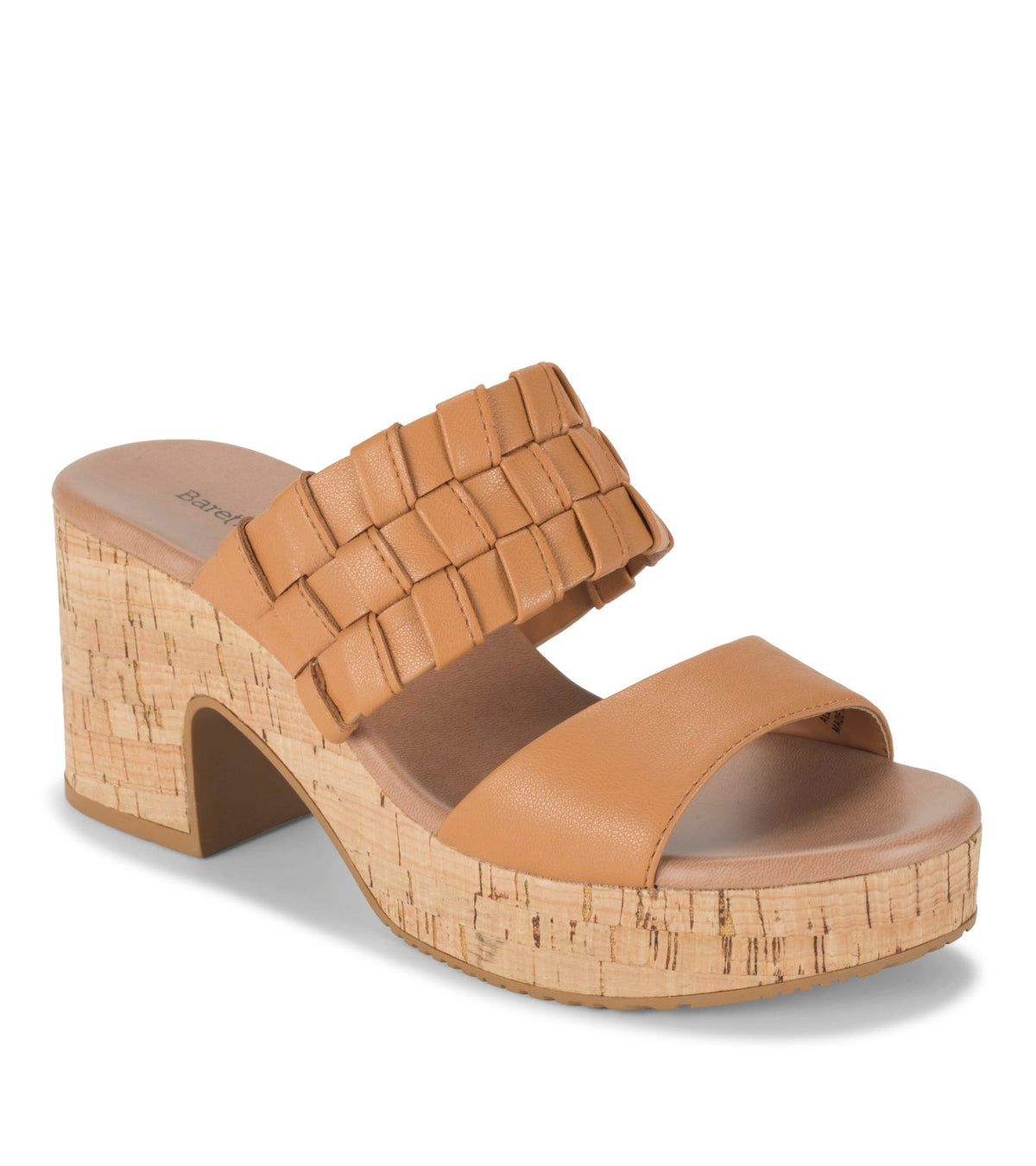 Baretraps Mavis Block Heel Slide Sandal Dune