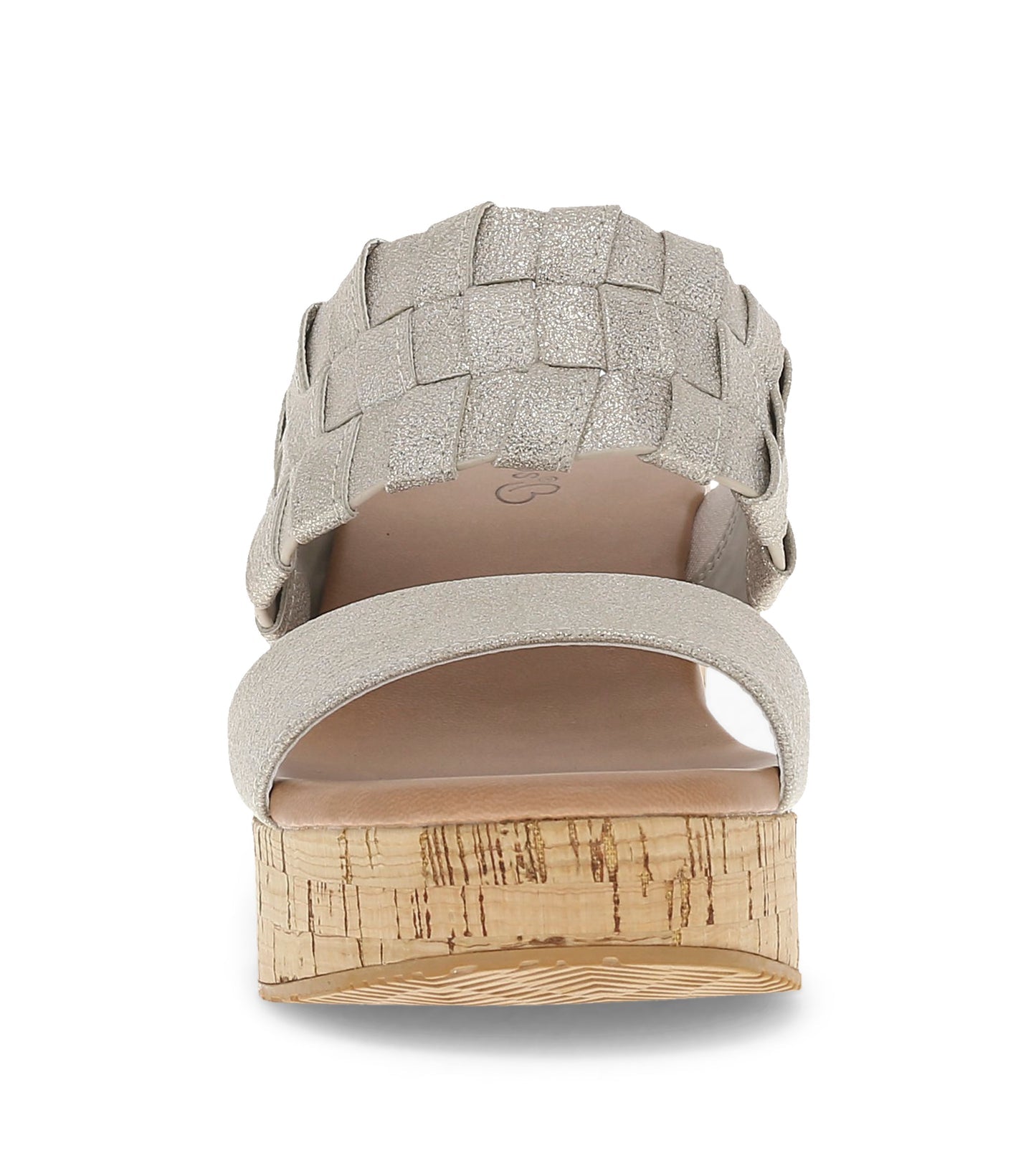 Baretraps Mavis Block Heel Slide Sandal Champagne