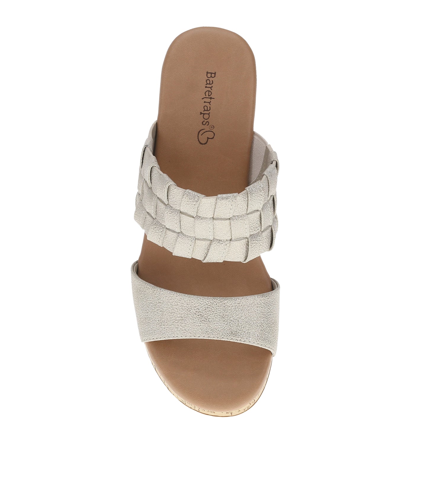 Baretraps Mavis Block Heel Slide Sandal Champagne