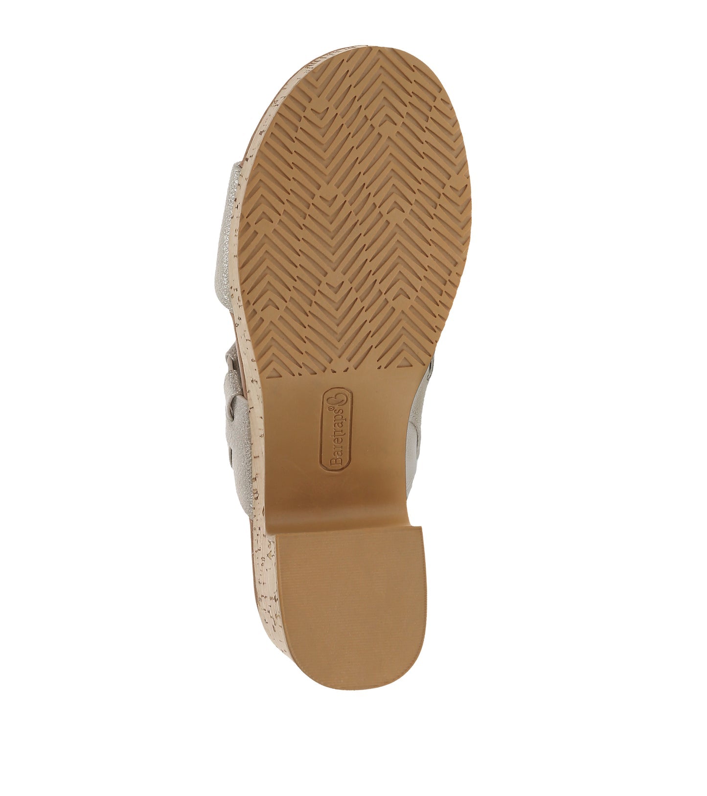Baretraps Mavis Block Heel Slide Sandal Champagne