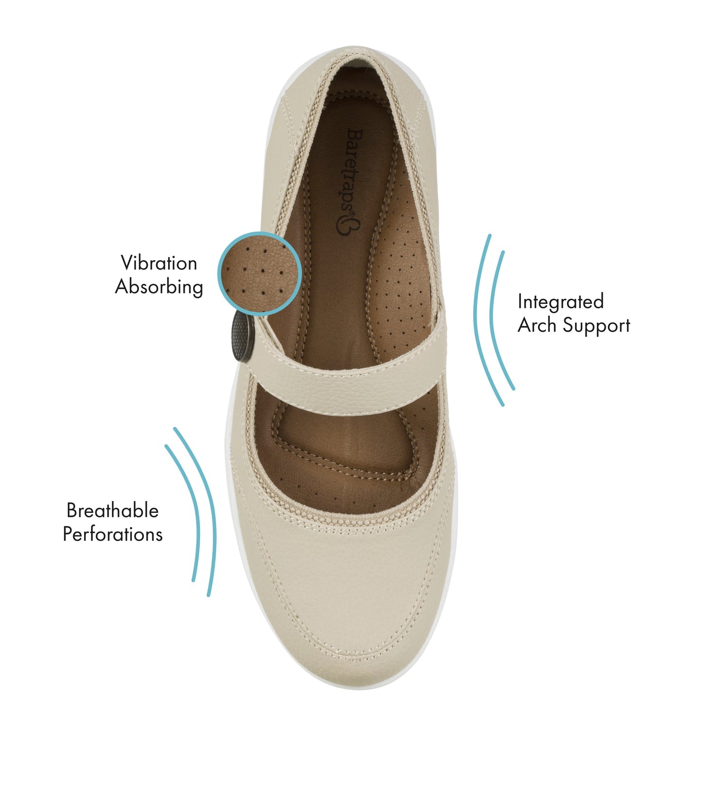 Baretraps Joesie Mary Jane Flat Sand